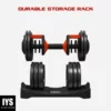 FitRx Smart Bell, Quick Select Adjustable Dumbbell, 5-52.5 lbs., Black, Single