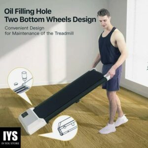 SSPHPPLIE Under Desk Treadmill, 35.5*15.5 Walking Area Walking Pad, White
