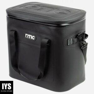 RTIC Soft Cooler 40 Can, Insulated Bag Portable Ice Chest Box - Black