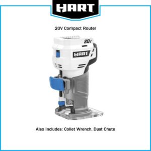HART 20-Volt Cordless Trim Router (Battery Not Included)