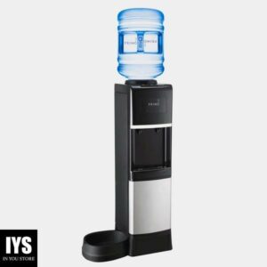 Primo Pet Station Water Dispenser Top Loading, Hot/Cold Temperature, Black and Stainless Steel