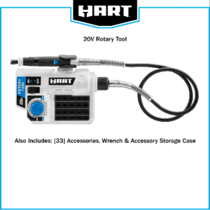 HART 20-Volt Cordless Rotary Tool with 33 Accessories (Battery Not Included)