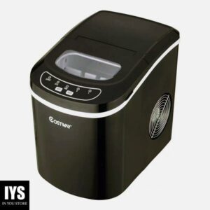 Costway Black Portable Compact Electric Ice Maker Machine Mini Cube 26lb/Day