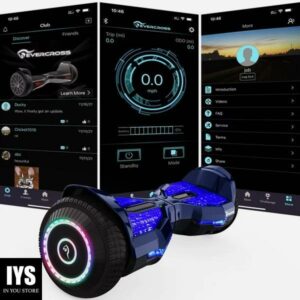EVERCROSS Hoverboard, 6.5 Inch Self Balancing Hoverboards with Bluetooth and Flashing LED Lights
