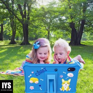 TEAYINGDE Kids Tablet 8 inch Android 12 Tablet Pc with WiFi 32GB Tablet for Ages 2-8 Kids Tablet with Silicone Case Google Play Parental Control APP (32GB, Blue)