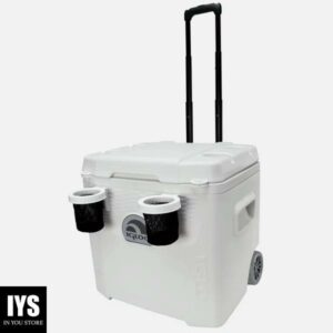 Igloo 52 QT 5-Day Marine Ice Chest Cooler with Wheels, White