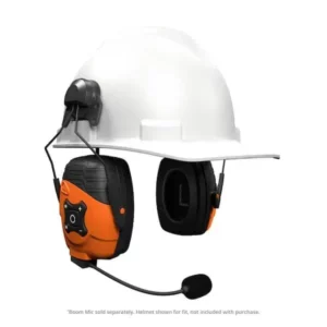 LINK 2.0 Safety Orange Helmet Mount Bluetooth Earmuff Hearing Protector 21 NRR, OSHA Compliant Ear Protection