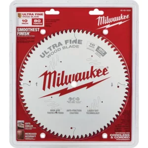 Milwaukee 10 In. 80-Tooth Ultra Fine Finish Circular Saw Blade