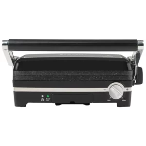 The Rock by Starfrit Panini Maker with Reversible Plates-Color: Gray