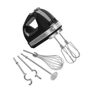 KitchenAid 9-Speed Hand Mixer with Turbo Beater II Accessories-Color: Onyx Black