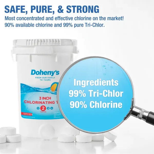 Doheny's 3 in Chlorine Tabs, 50 lb - Image 4