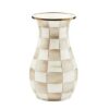 Mocha Check Tall Vase