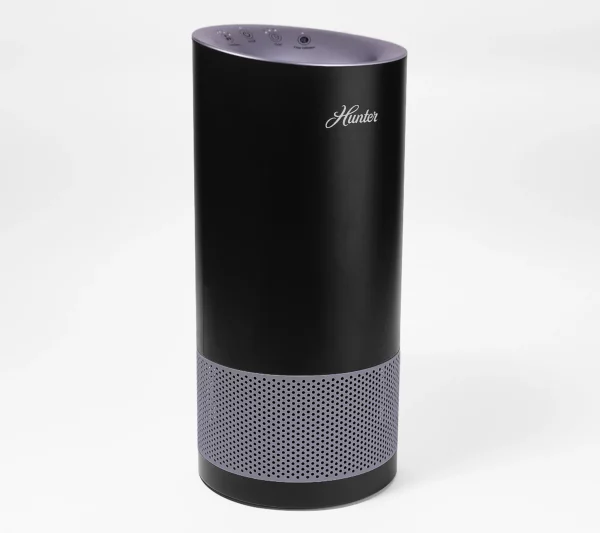 Hunter HP400 Tower Air Purifier w/ EcoSilver and HEPA Filtration - Black