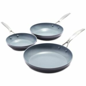 GreenPan Valencia Pro Healthy Ceramic Nonstick 8", 9.5" & 11" Frypan Set