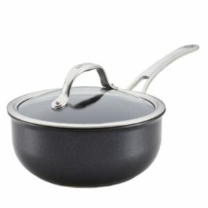 Anolon X Hybrid Nonstick Saucier Pan with Lid, 2.5-Quart