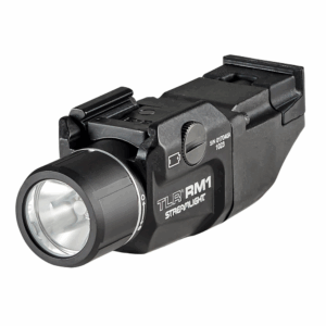 Streamlight 69440 TLR RM 1 500-Lumen Low-Profile Rail Mounted Tactical Lighting System with Rail Locating Keys, Remote Pressure Switch, Mounting Clips and CR123A Battery, Black