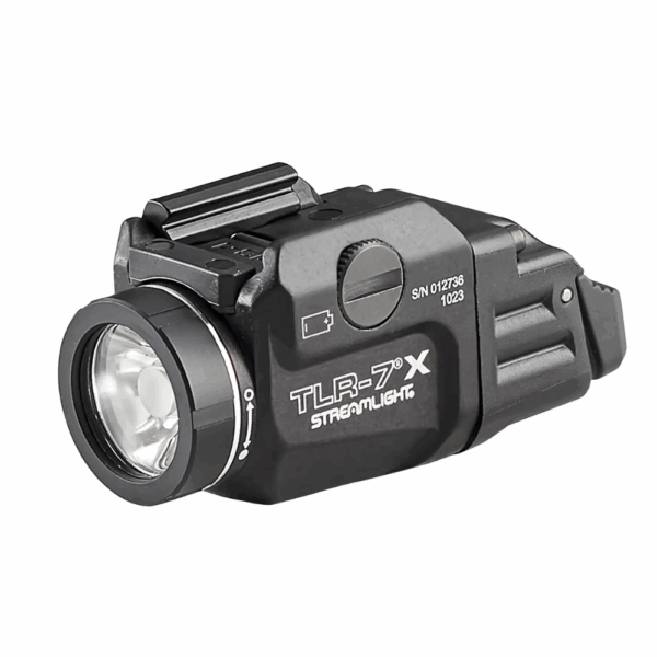 Streamlight TLR-7 X USB Multi-Fuel, Low-Profile, Rail-Mounted Light w/Interchangeable Rear Paddle Switches, Black, 69455