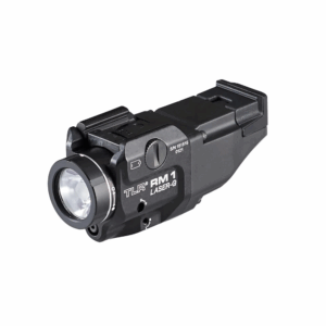 Streamlight TLR RM 1 Compact Rail Mounted LED Tactical Weapon Light w/Green Laser, CR123A, White, 500 Lumens, Black, 69444