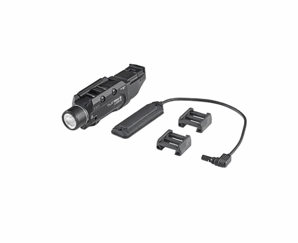 Streamlight TLR RM 2 Rail Mounted LED Tactical Lighting System w/Green Laser, CR123A, White, 1000 Lumens, Black, 69453