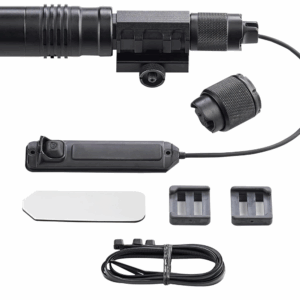Streamlight 88090 ProTac Rail-Mount HL-X USB 1000-Lumen Rechargeable Multi-Fuel Weapon Light with Integrated Red Aiming Beam, Remote Switch, Tail Switch, and Clips, Black