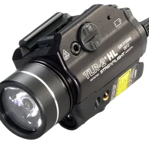 Streamlight TLR-2 HL High LumensWeapon Flashlight , CR123A, Red, 1000 Lumens, Black, 69261