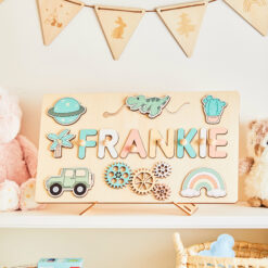 Personalized Busy Board Name Puzzle, First Birthday Gifts For Kids, Baby Gift, Gift for Kids,Custom Toddler Montessori Toy,1st birthday gift